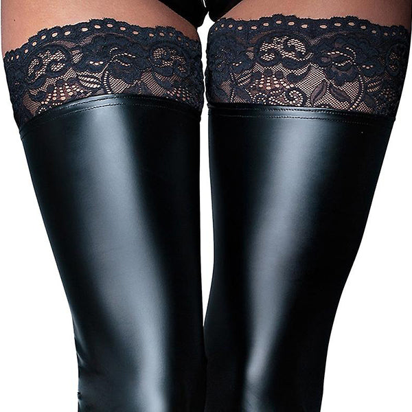 Noir Handmade Wetlook stockings
