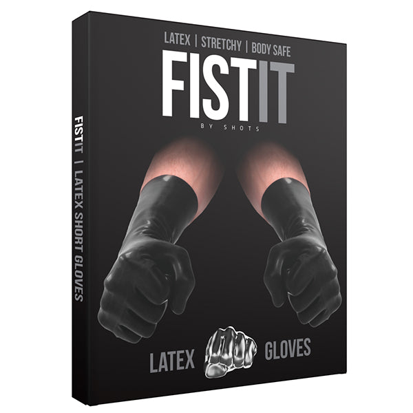 SHOTS Fist It short latex gloves