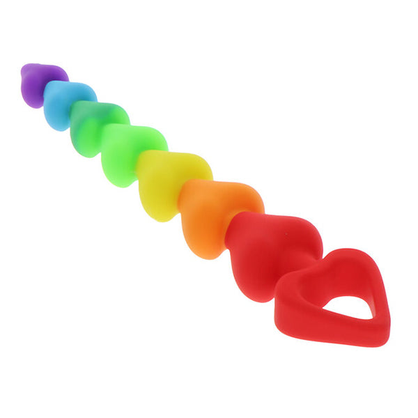 ToyJoy Rainbow Heart anal beads
