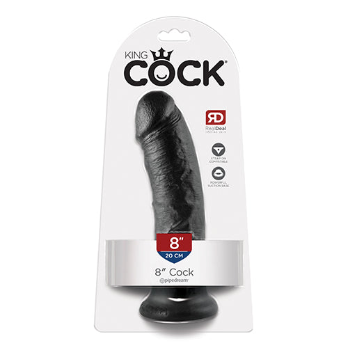 King Cock 8" Suction Base Dildo