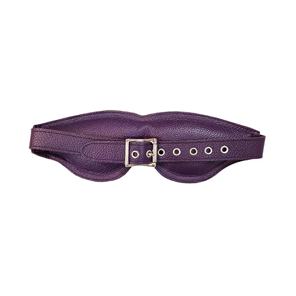 Rouge Garments Padded Leather blindfold purple
