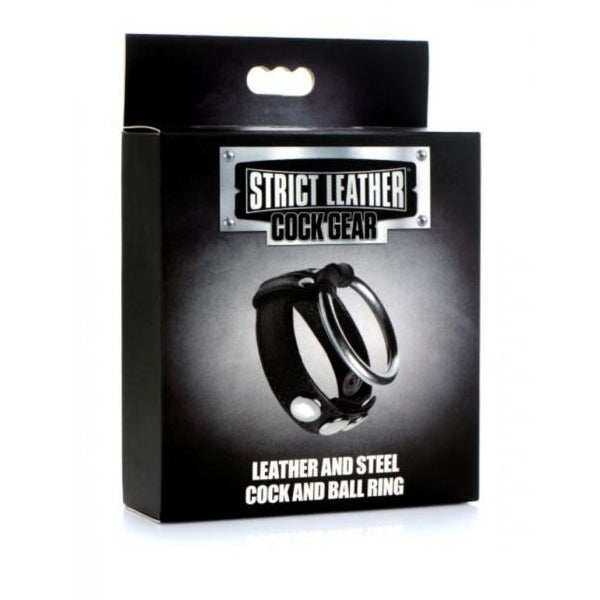 Strict Leather Cock Gear leather & steel cock ring