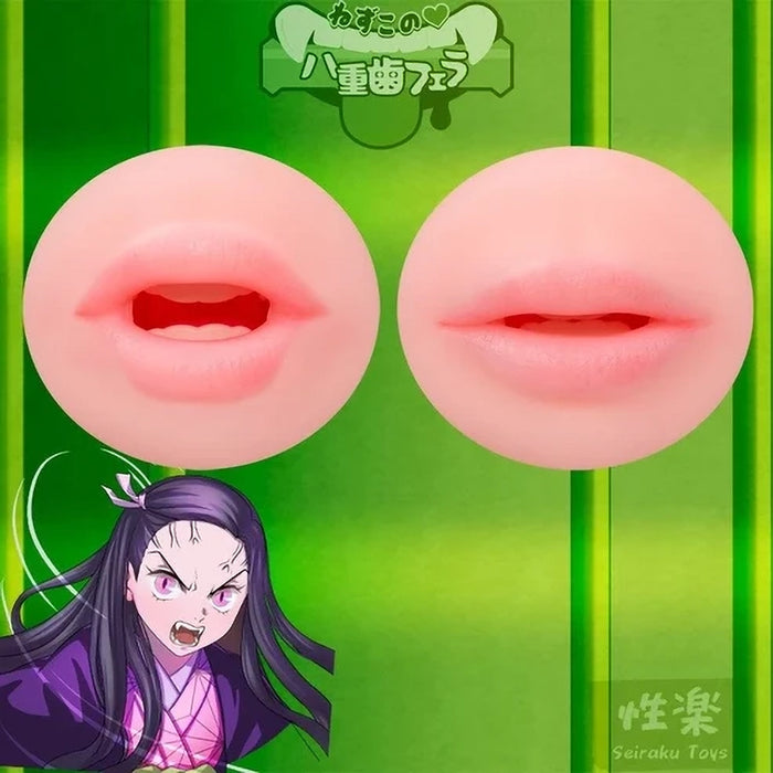 Seiraku Nezuko's Double Tooth blowjob masturbator