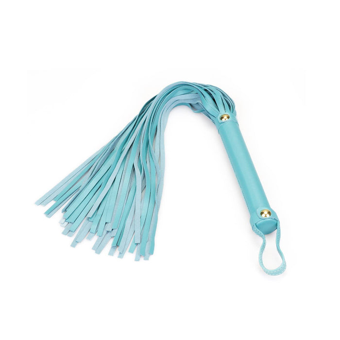 Blue Lamb Leather Flogger