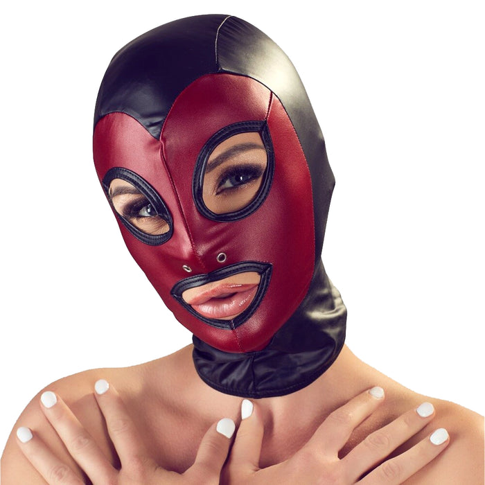 Bad Kitty Red & Black Head mask