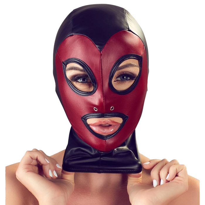 Bad Kitty Red & Black Head mask