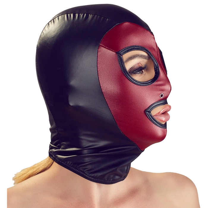 Bad Kitty Red & Black Head mask