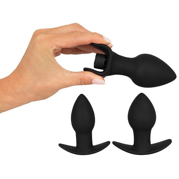 Black Velvets butt plug set