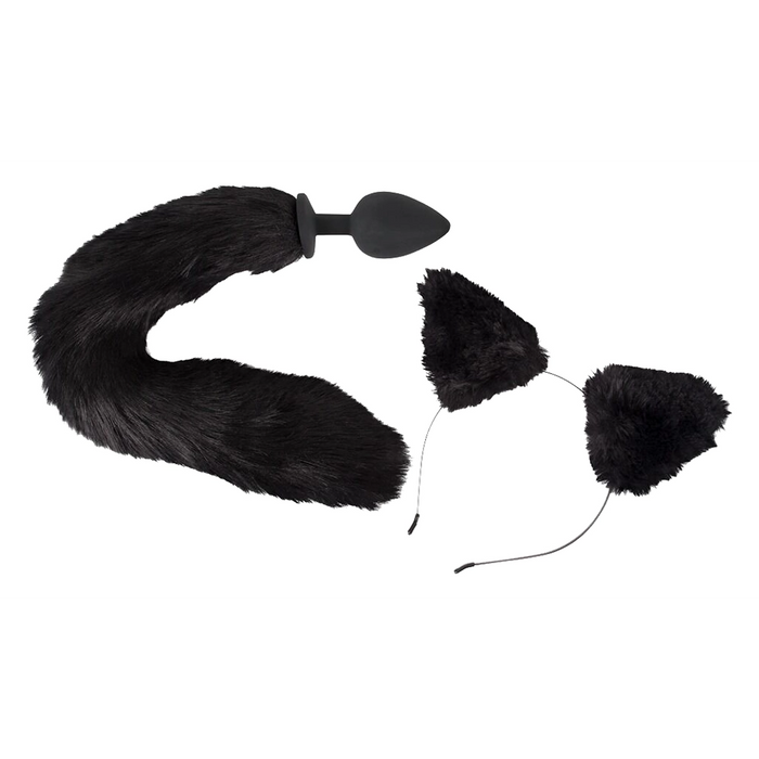Bad Kitty Pet Play butt plug & ears set
