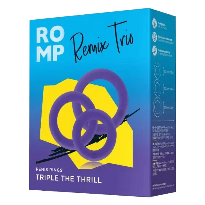 ROMP Remix Trio cock rings (triple pack)