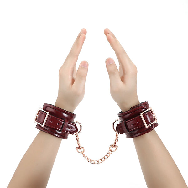 Liebe Seele Wine Red wrist cuffs