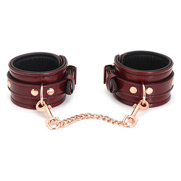 Liebe Seele Wine Red ankle cuffs