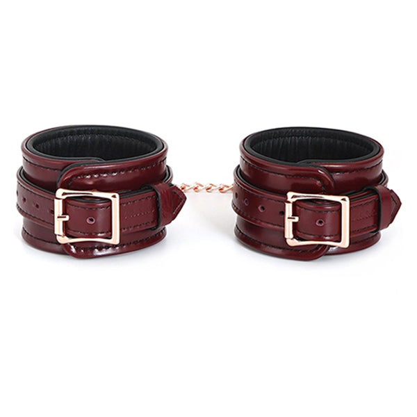 Liebe Seele Wine Red ankle cuffs