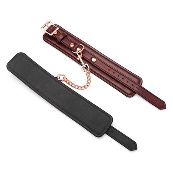 Liebe Seele Wine Red ankle cuffs