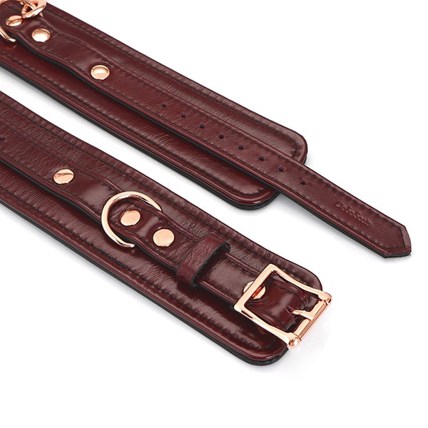 Liebe Seele Wine Red ankle cuffs