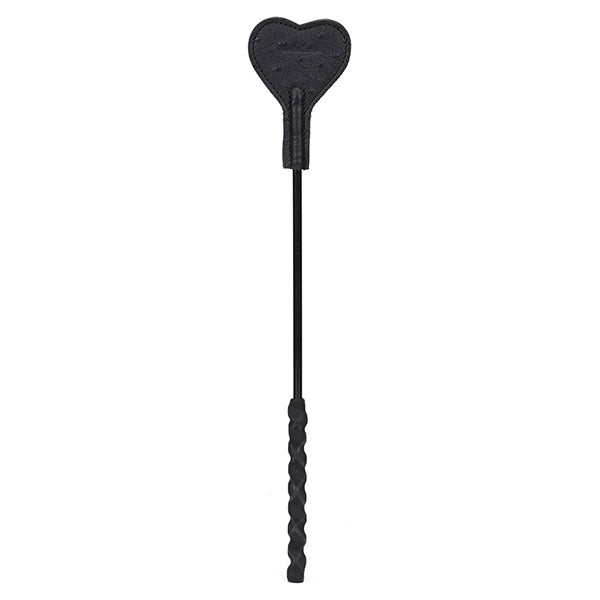 Liebe Seele Demon's Kiss Leather Heart mini-riding crop