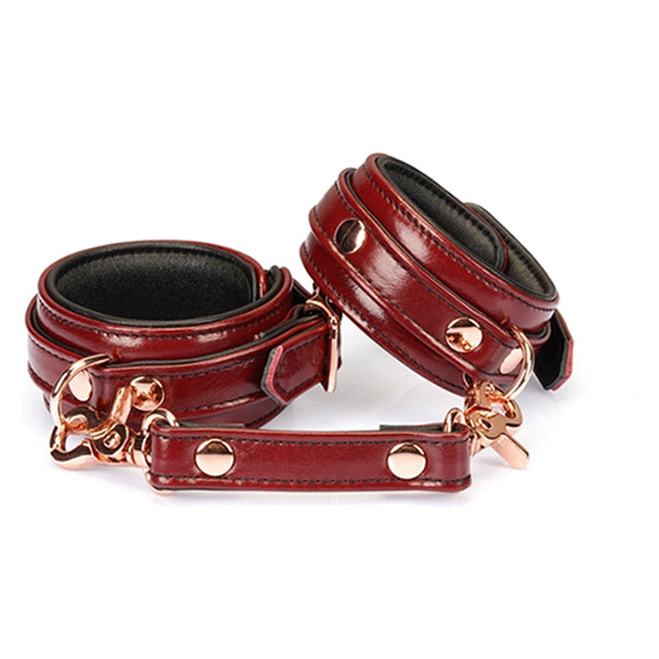 Liebe Seele Wine Red narrow wrist cuffs