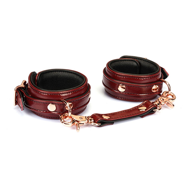 Liebe Seele Wine Red narrow wrist cuffs