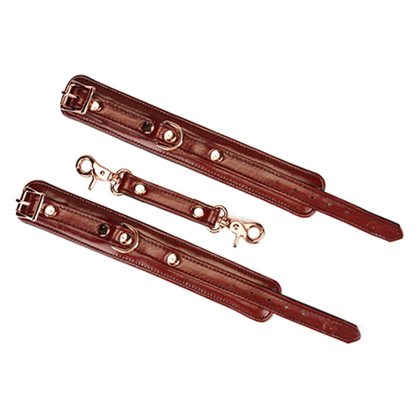 Liebe Seele Wine Red narrow wrist cuffs