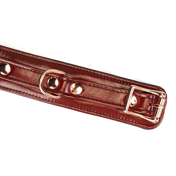 Liebe Seele Wine Red narrow wrist cuffs