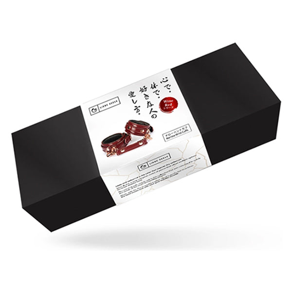 Liebe Seele Wine Red narrow wrist cuffs