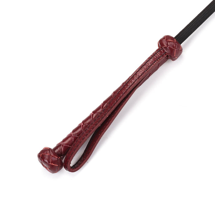 Liebe Seele Wine Red Riding Crop with Heart Shape Tip