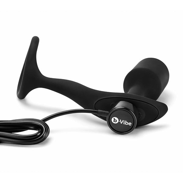 b-Vibe Snug & tug vibrating butt plug with cock ring