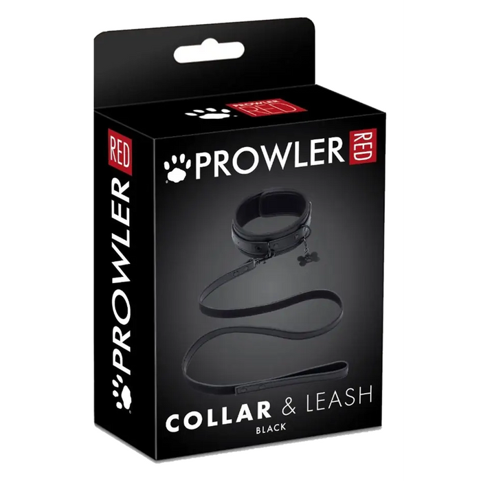 Prowler RED collar with leash