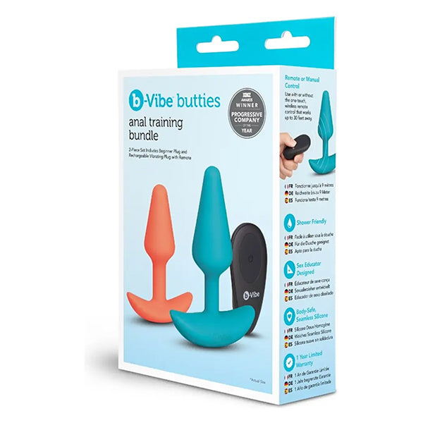 b-Vibe Butties anal training 2-piece bundle