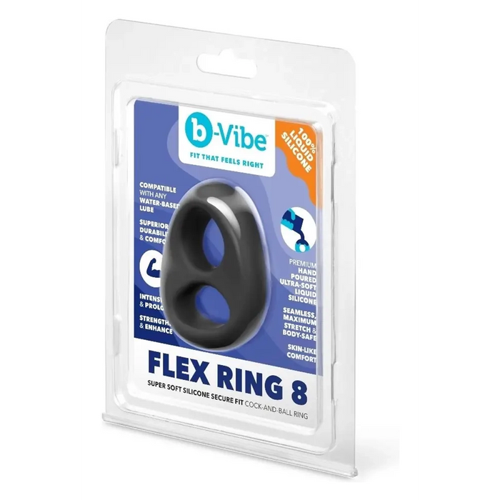 b-Vibe Flex Ring 8 cock & ball ring