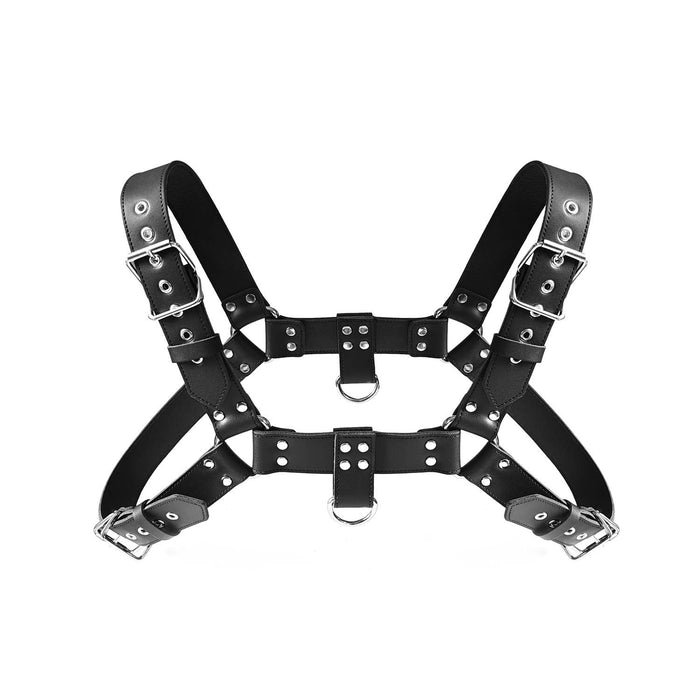 Noir Sovereign Leather Chest Harness