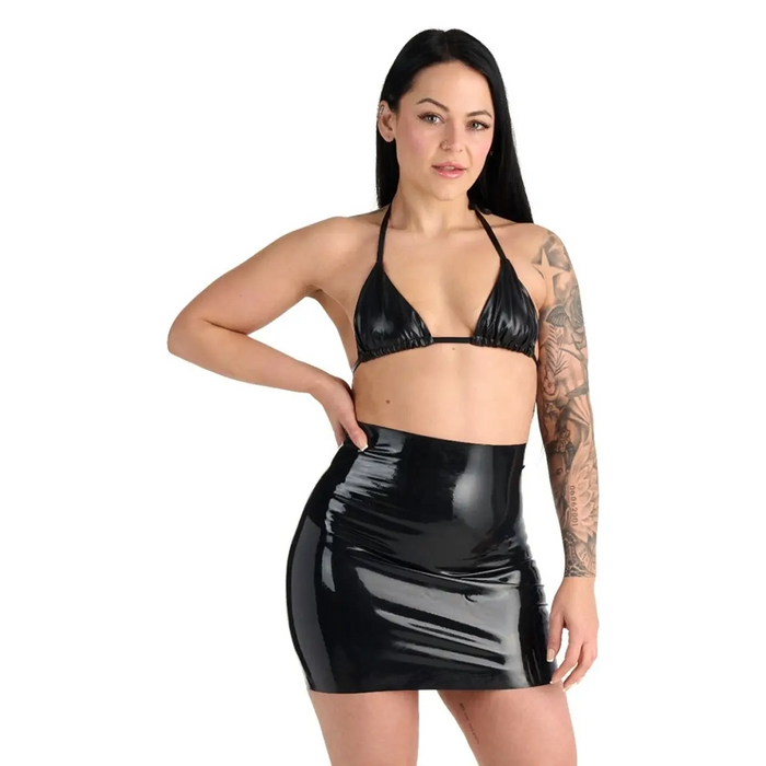 Me You Us Latex mini skirt