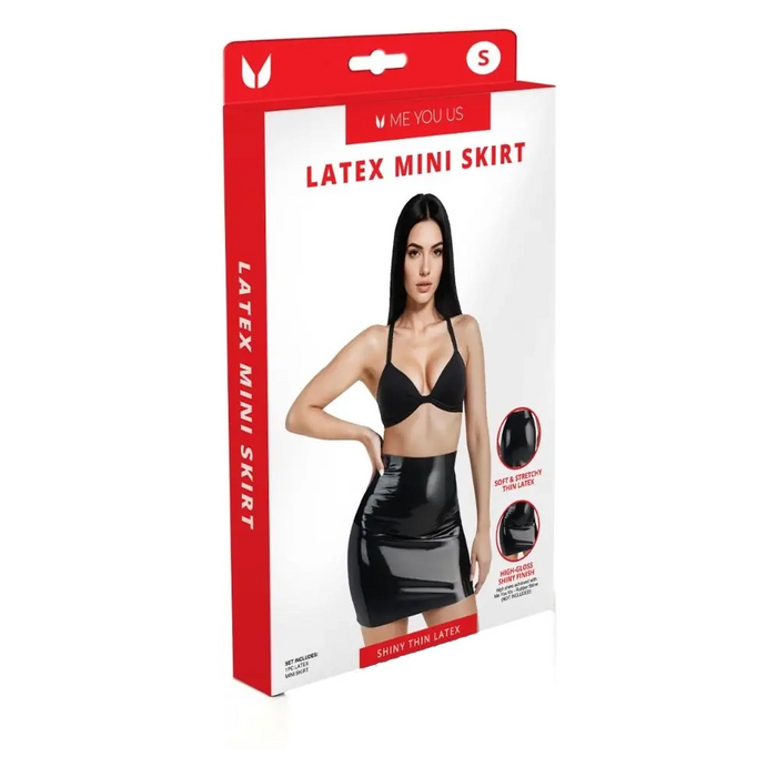 Me You Us Latex mini skirt