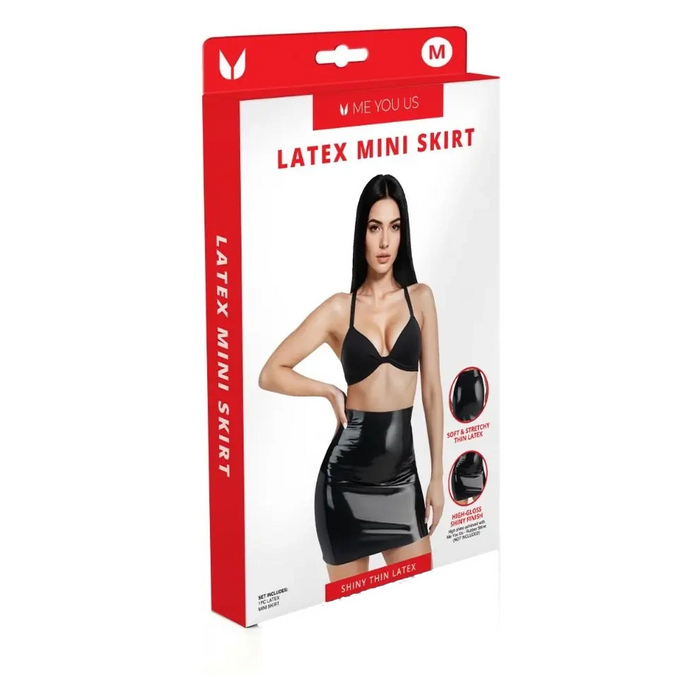Me You Us Latex mini skirt
