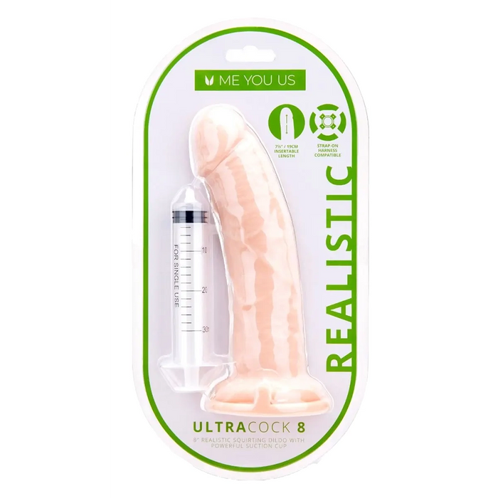 Me You Us UltraCock 8" squirting dildo
