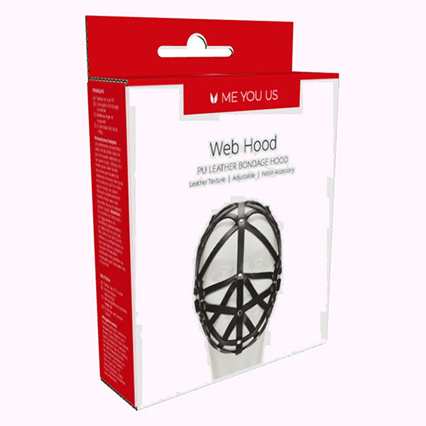 Me You Us Black Web hood mask