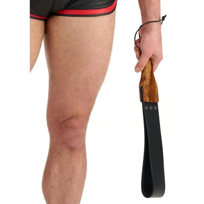 Prowler RED Leather & Wood flapper paddle