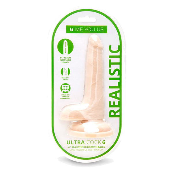 Me You Us Dual Density UltraCock 6" dildo with balls