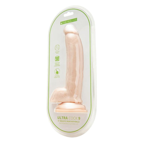 Me You Us Dual Density UltraCock 9" dildo with balls