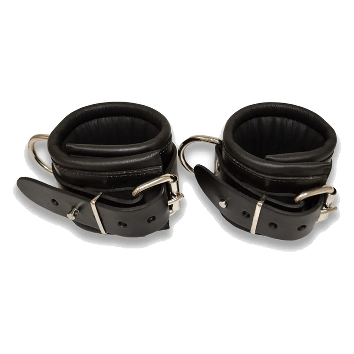 Prowler RED Leather Lockable wrist cuffs