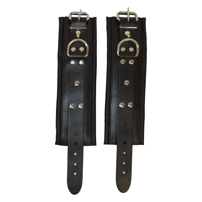 Prowler RED Leather Lockable wrist cuffs