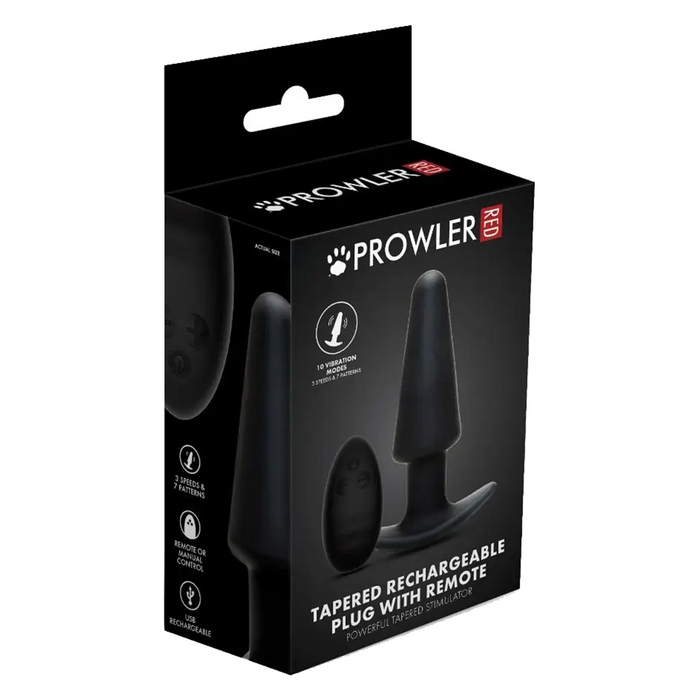 Prowler RED Tapered vibrating butt plug
