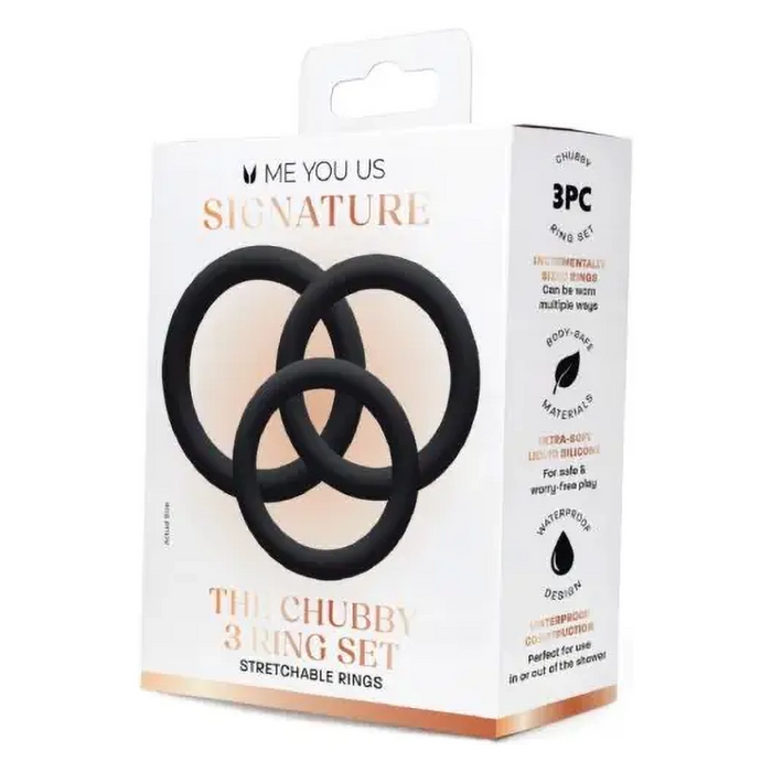 Me You Us The Chubby cock rings (triple pack)