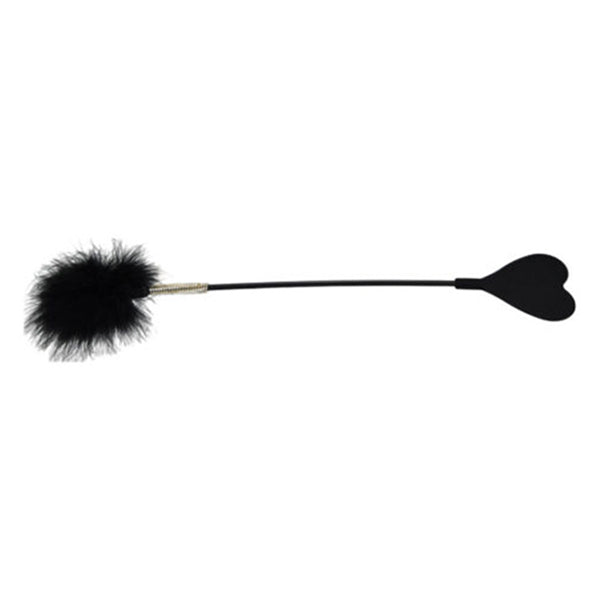 Bound To Play Heart riding crop with feather tickler