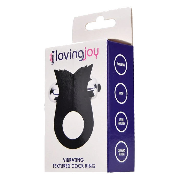 Loving Joy Textured Vibrating cock ring