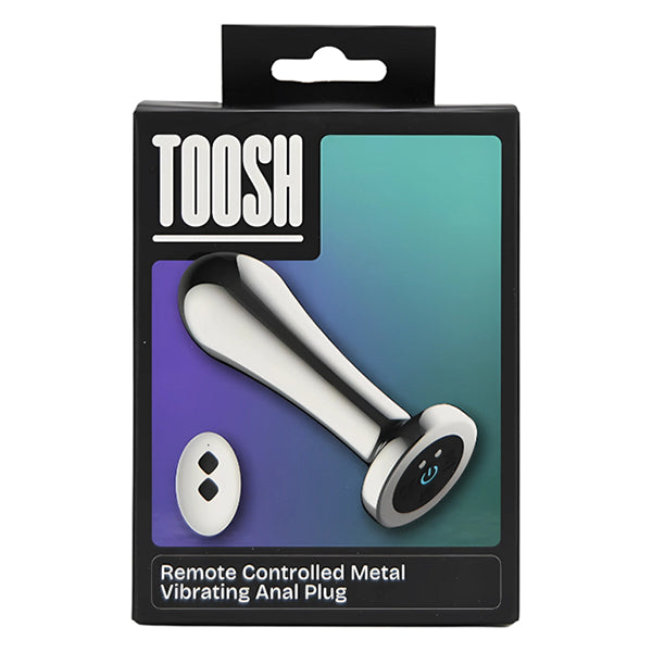 Toosh Remote Control Metal vibrating butt plug