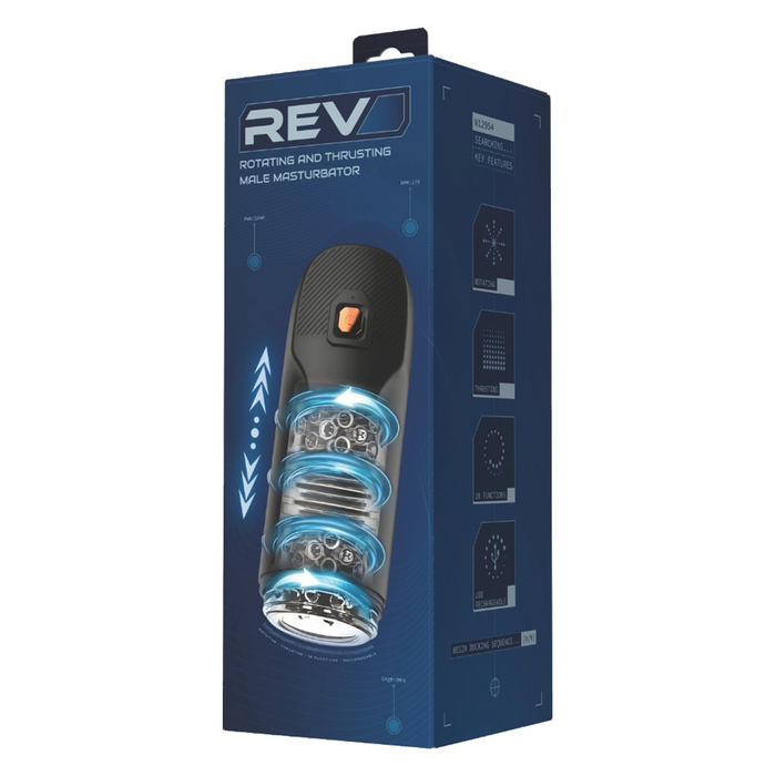 REV Rotating & Thrusting masturbator