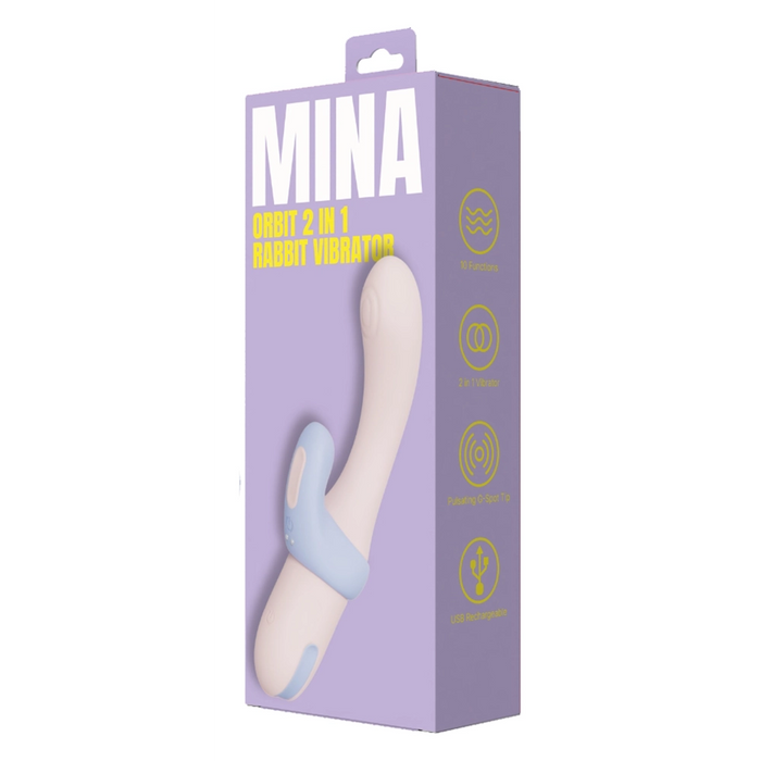 Mina Orbit 2-in-1 rabbit vibrator with cock ring attachment