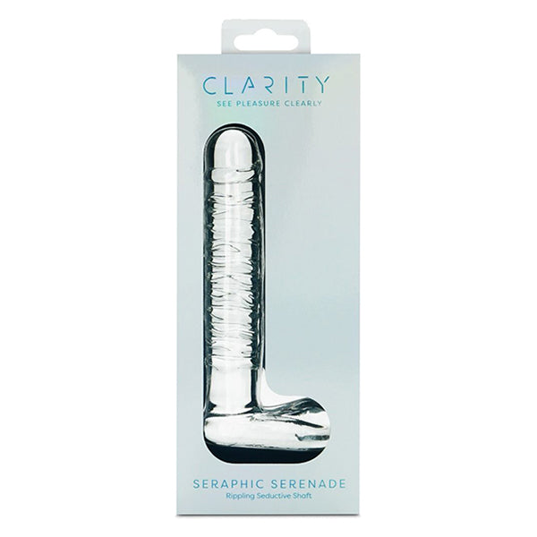 Clarity Seraphic Serenade 5.7" dildo with balls