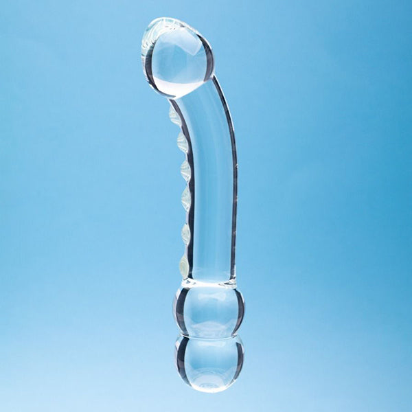 Clarity Celestial Ridge 6.4" double ended dildo